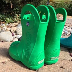 EUC size 9 green rain boots